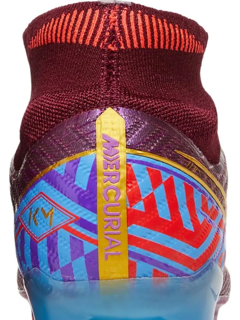 Бутсы Nike Kylian Mbappé x Zoom Mercurial Superfly 9 Elite FG 'Dark Beetroot Metallic Vivid Gold' — изображение 7 из 8