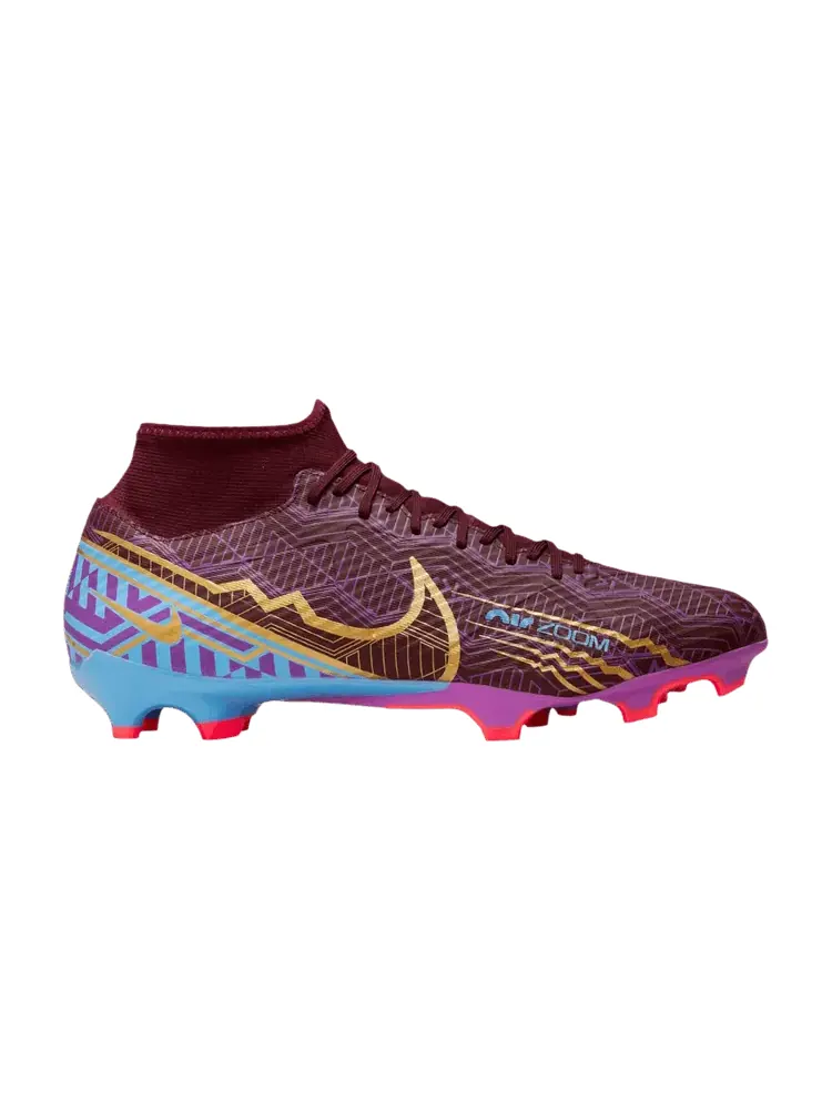Бутсы Nike Kylian Mbappé x Zoom Mercurial Superfly 9 Academy FG MG 'Dark Beetroot' — изображение 1 из 1
