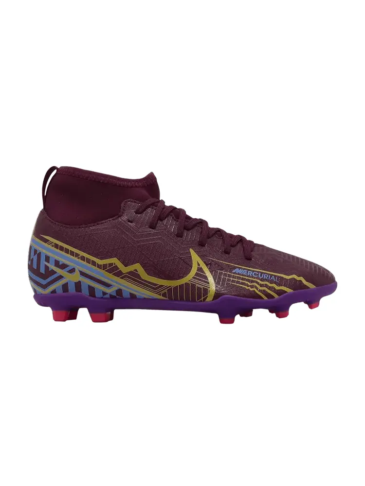 Бутсы Nike Kylian Mbappé x Mercurial Superfly 9 Club FG MG GS 'Dark Beetroot' — изображение 1 из 1