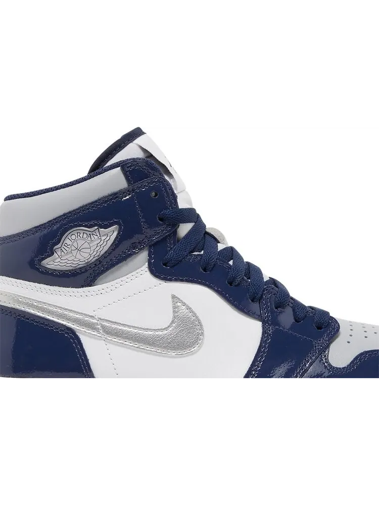 Бутсы Air Jordan 1 High Golf Midnight Navy — изображение 2 из 8, синий