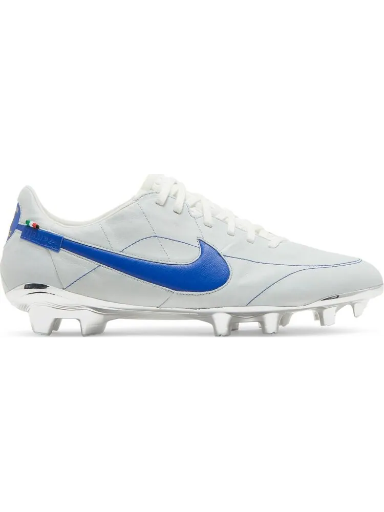 Бутсы Nike Tiempo Legend 9 Elite FG Made in Italy 'White Game Royal' — изображение 1 из 8, белый