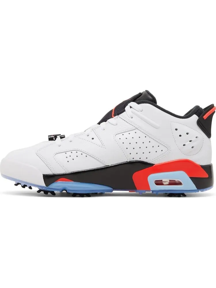 Бутсы Air Jordan 6 Retro Low Golf White Infrared — изображение 3 из 8, белый