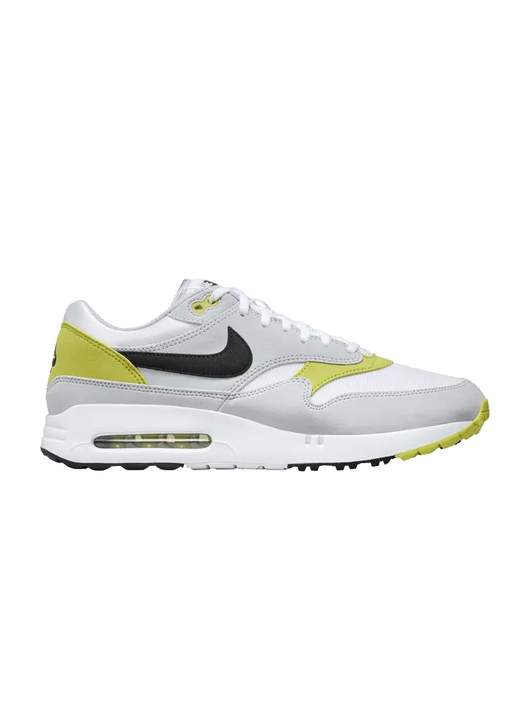 Бутсы Nike Air Max 1 '86 OG Golf 'Big Bubble - Bright Cactus' — изображение 1 из 1, серый/черный/белый/яркий