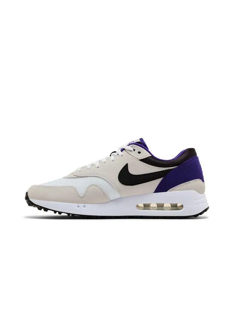 Бутсы Nike Air Max 1 '86 OG Golf 'Big Bubble - Purple Punch' — изображение 4 из 9, белый/черный/фиолетовый