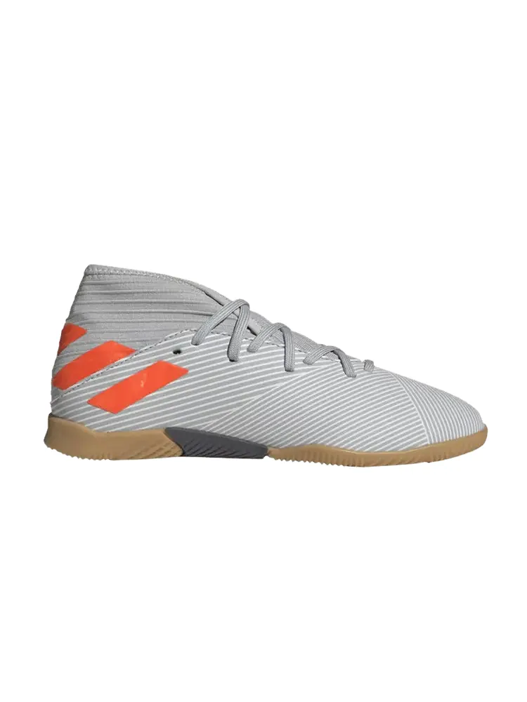 Бутсы adidas Nemeziz 19.3 IN J 'Grey Solar Orange' — изображение 1 из 1, серый/оранжевый/белый