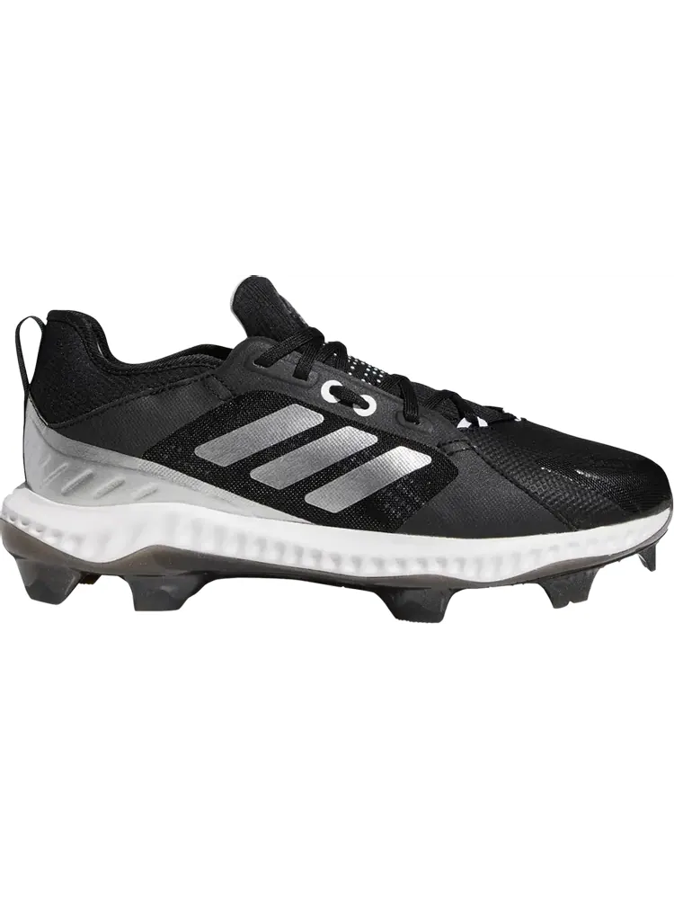 Бутсы Adidas Wmns PureHustle TPU 'Black Silver Metallic' — изображение 1 из 1, черный