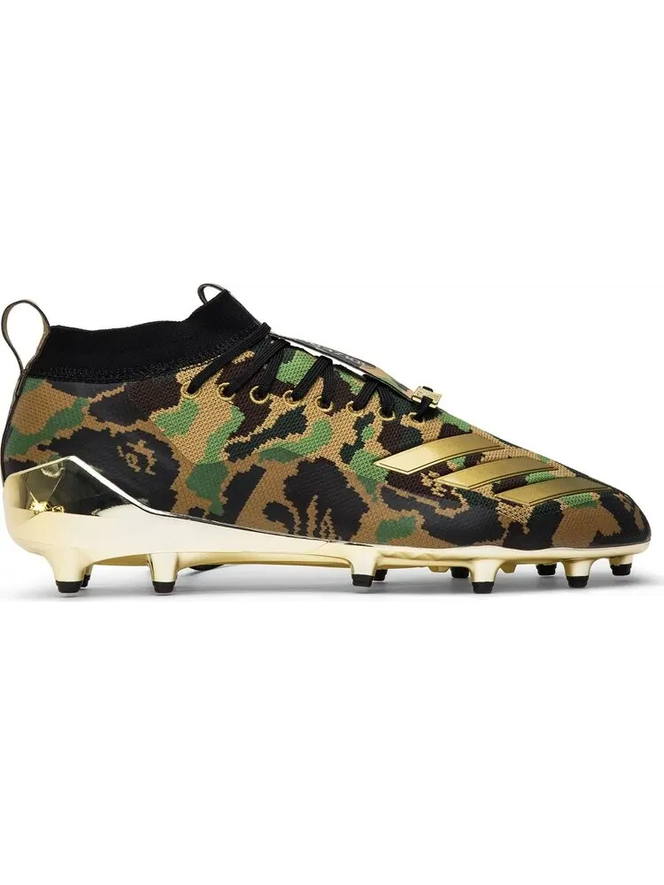 Бутсы Adidas A Bathing Ape x Adizero Cleat 'Green Camo' — изображение 1 из 8, зеленый