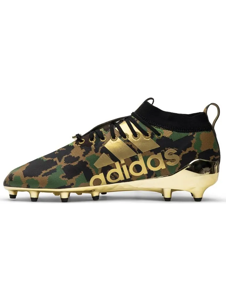 Бутсы Adidas A Bathing Ape x Adizero Cleat 'Green Camo' — изображение 3 из 8, зеленый
