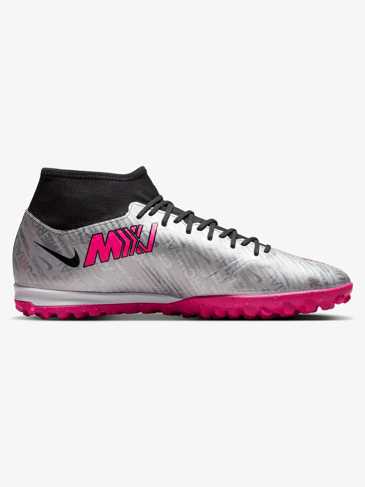 Бутсы Nike Zoom Mercurial Superfly 9 Academy XXV TF Turf Soccer — изображение 1 из 7, серебристый/мультиколор