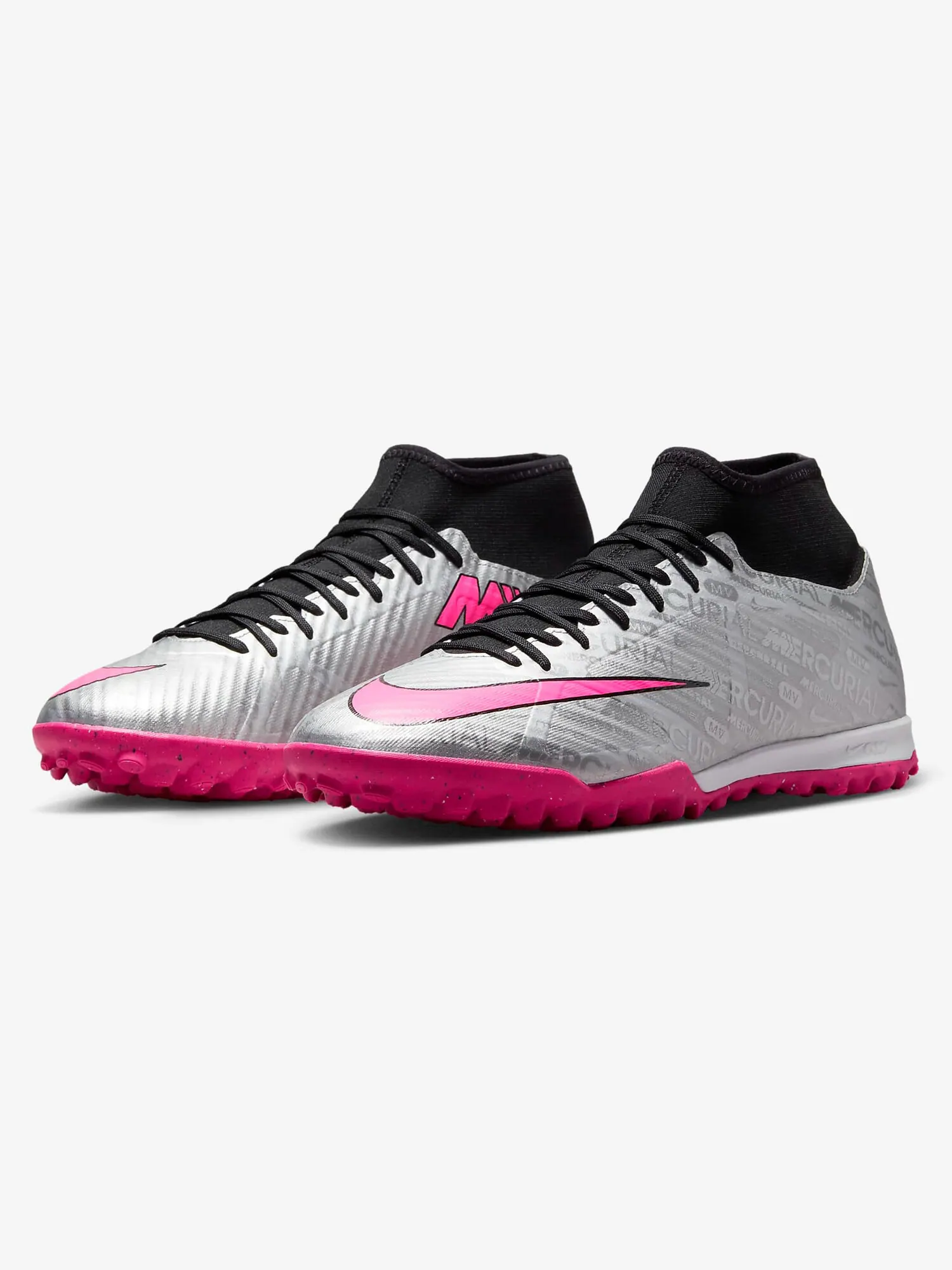 Бутсы Nike Zoom Mercurial Superfly 9 Academy XXV TF Turf Soccer — изображение 2 из 7, серебристый/мультиколор