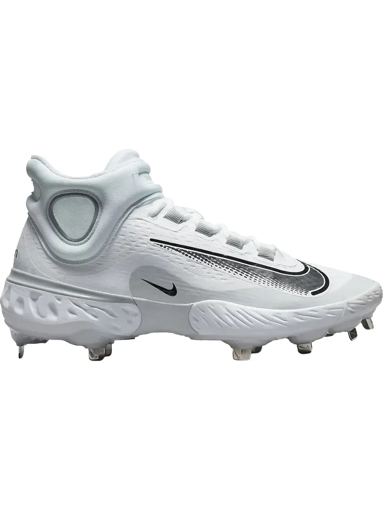 Бутсы Nike Alpha Huarache Elite 4 Mid 'White Wolf Grey' — изображение 1 из 1, белый
