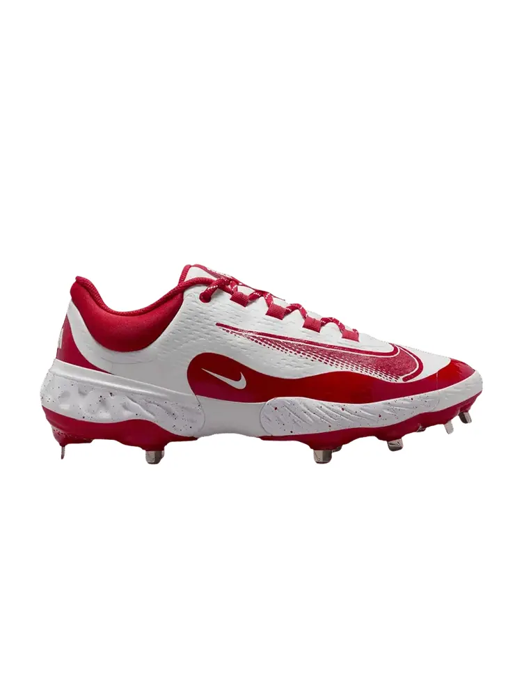 Бутсы Nike Alpha Huarache Elite 4 Low 'White University Red' — изображение 1 из 1, белый/красный