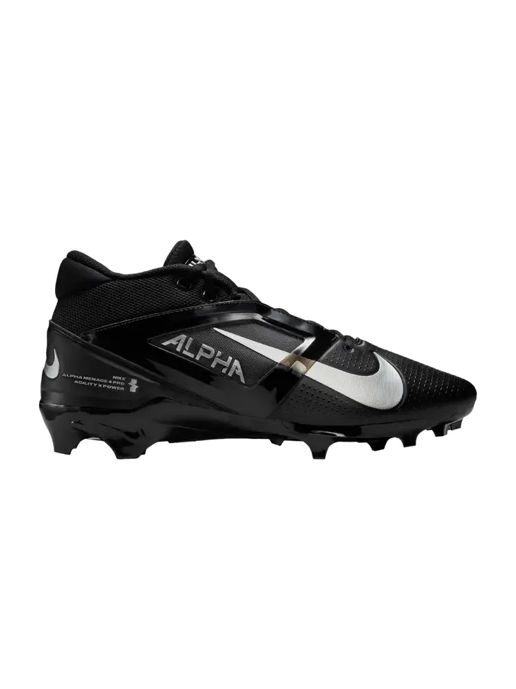 Бутсы Nike Alpha Menace 4 Pro 'Black Metallic Silver' — изображение 1 из 1