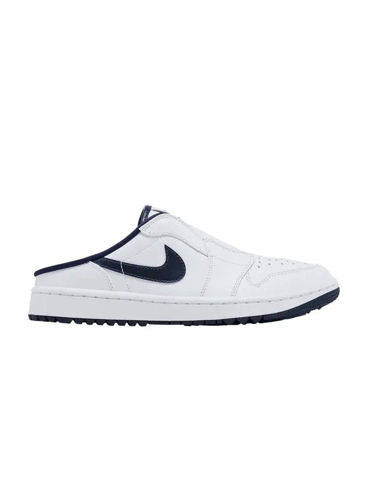Бутсы Air Jordan Air Jordan 1 Mule Golf 'White Midnight Navy' — изображение 1 из 9, белый/темно-синий
