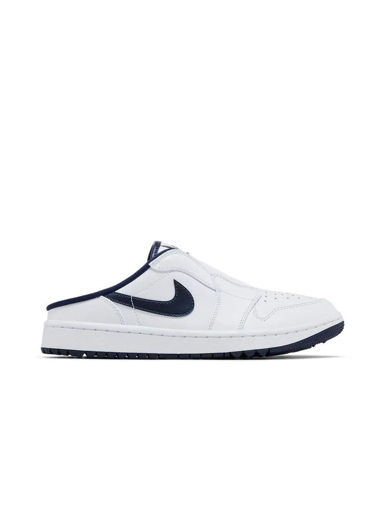 Бутсы Air Jordan Air Jordan 1 Mule Golf 'White Midnight Navy' — изображение 2 из 9, белый/темно-синий