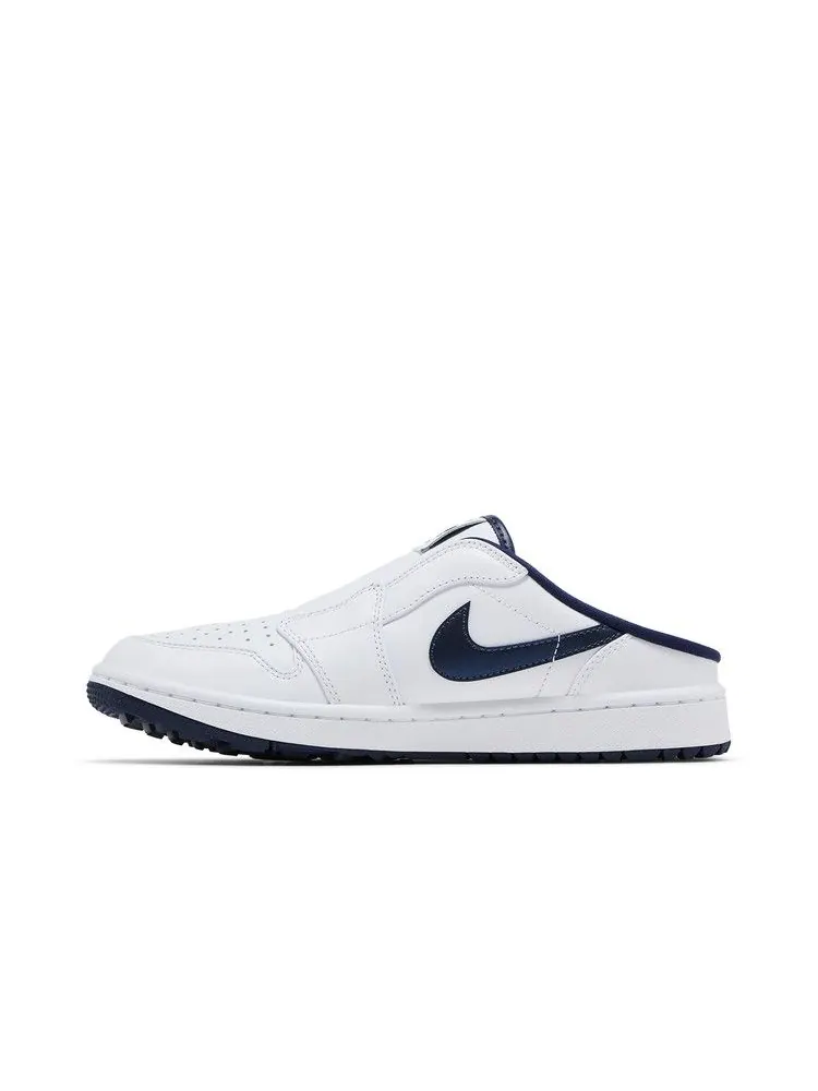 Бутсы Air Jordan Air Jordan 1 Mule Golf 'White Midnight Navy' — изображение 4 из 9, белый/темно-синий