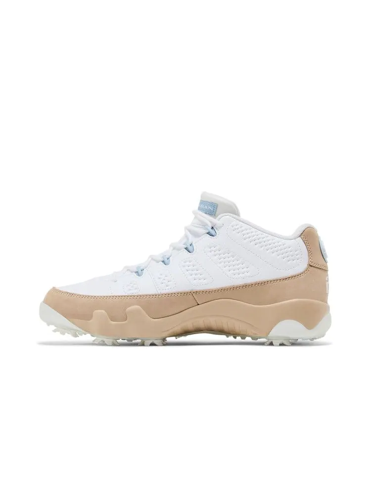 Бутсы Air Jordan Air Jordan 9 Low Golf 'White Linen' — изображение 4 из 9, белый/светлый синий