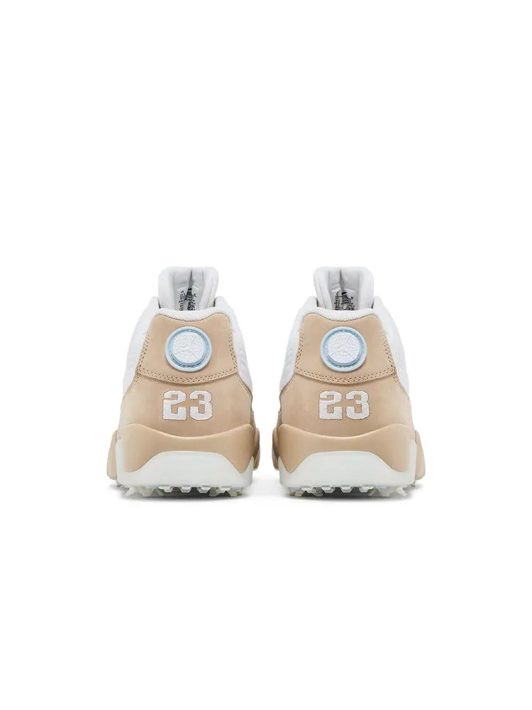 Бутсы Air Jordan Air Jordan 9 Low Golf 'White Linen' — изображение 7 из 9, белый/светлый синий