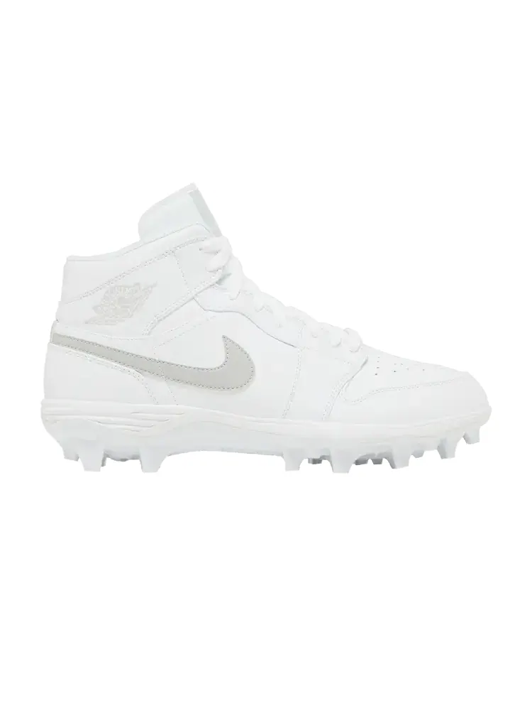 Бутсы Air Jordan Jordan 1 Mid TD Cleat 'Grey Fog' — изображение 1 из 9, белый/серый/белый