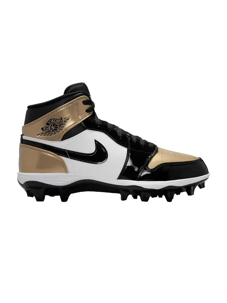 Бутсы Air Jordan Jordan 1 Mid TD Cleat 'Gold Toe' — изображение 1 из 1