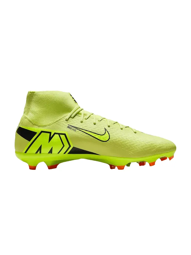 Бутсы Nike Mercurial Superfly 10 Academy MG High-Top 'Limelight Hyper Crimson' — изображение 1 из 1, желтый