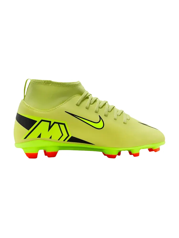 Бутсы Nike Zoom Mercurial Superfly 10 Club MG GS 'Limelight Hyper Crimson' — изображение 1 из 1, желтый
