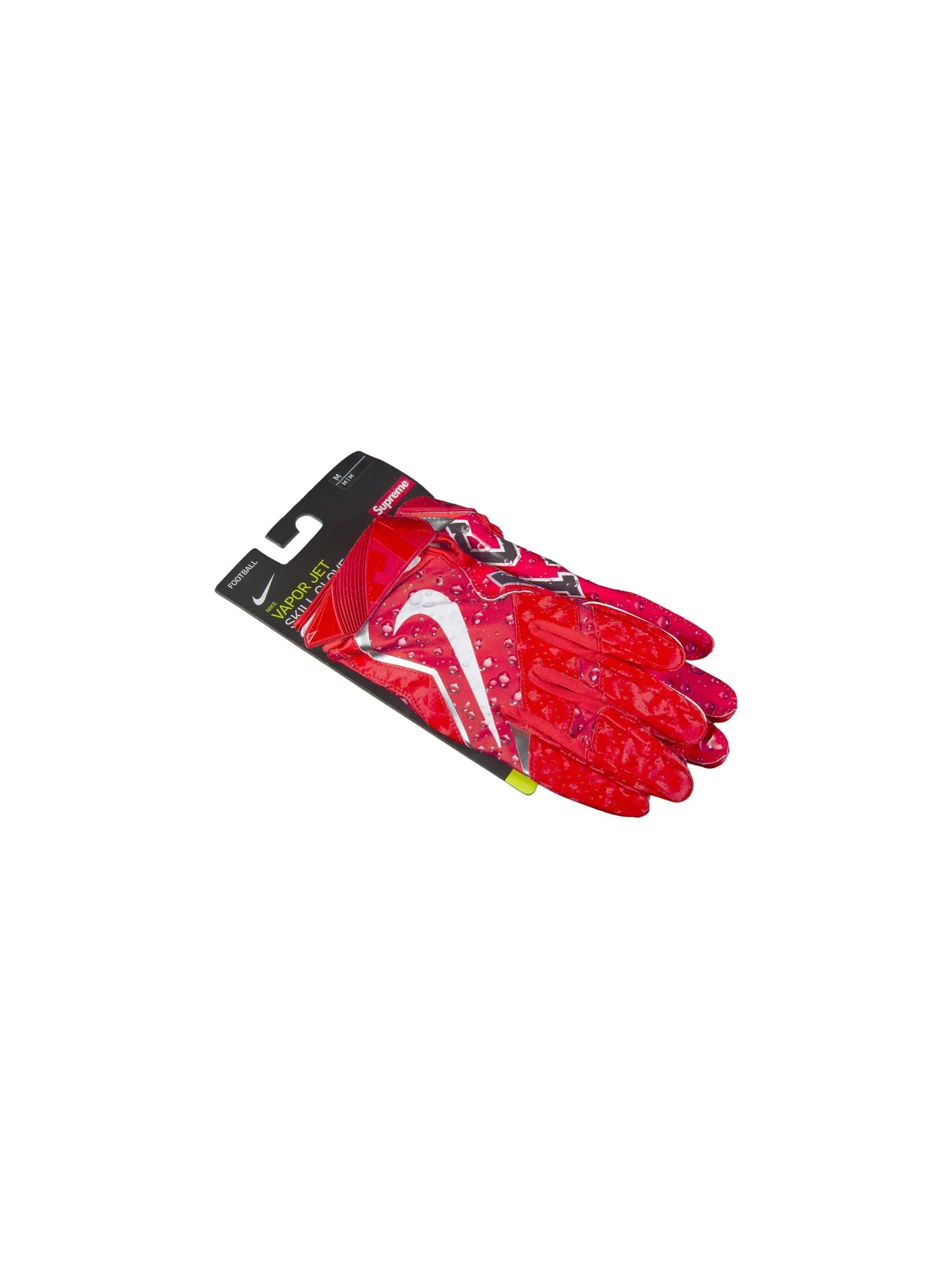 Футбольные перчатки Supreme x Nike Vapor Jet 4.0 — изображение 1 из 1, красные