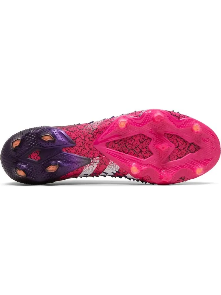 Детские бутсы Adidas Predator Freak.1 FG — изображение 4 из 8, розовый/черный