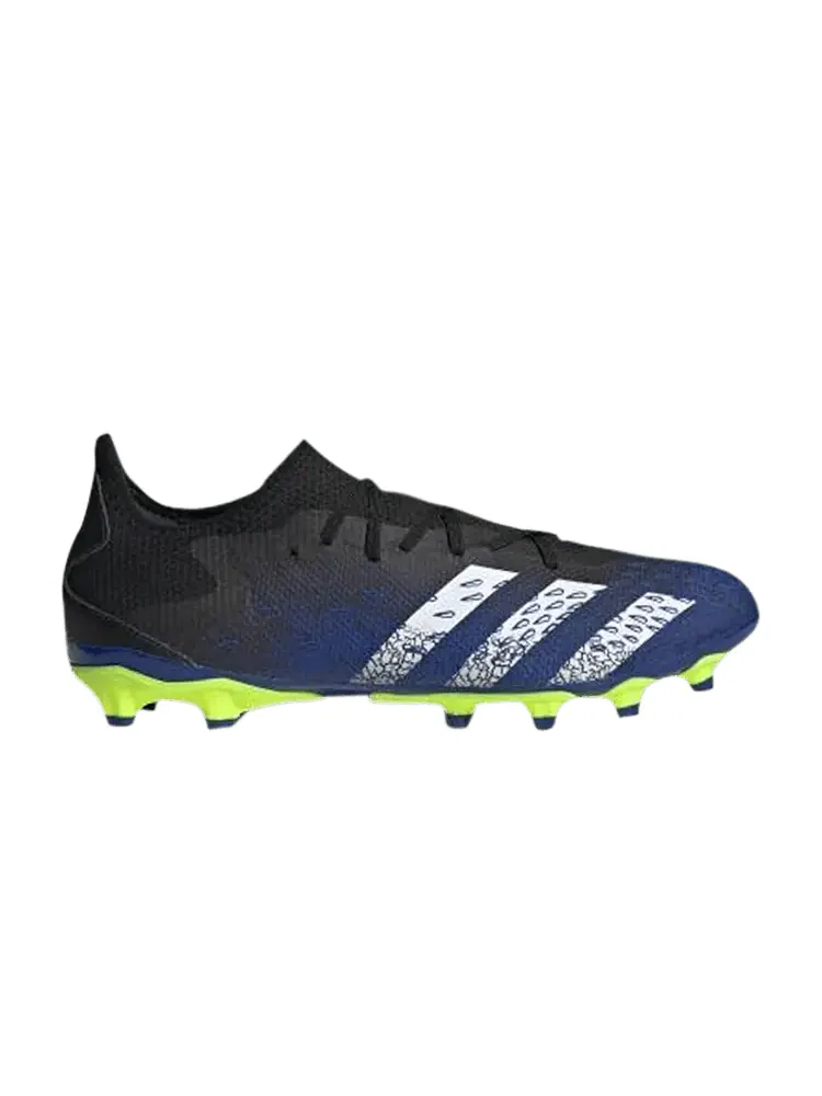 Бутсы adidas Predator Freak.3 Low MG 'Demonscale - Royal Blue Yellow' — изображение 1 из 1, черный/белый/желтый