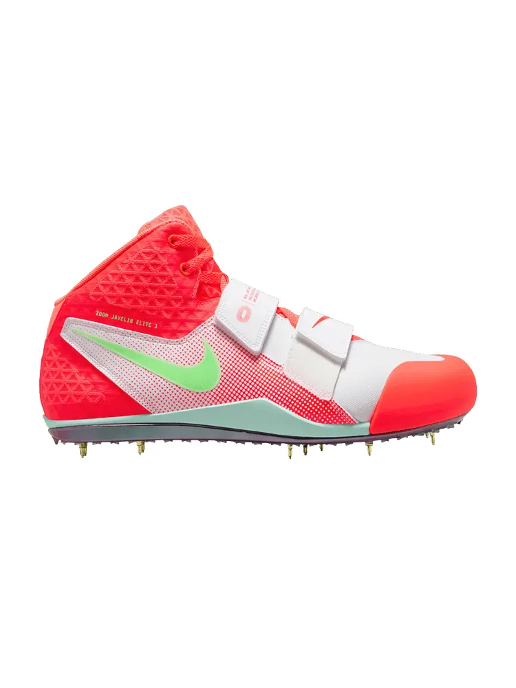 Бутсы Nike Zoom Javelin Elite 3 'Bright Crimson Lime Blast' — изображение 1 из 1, белый/оранжевый//яркий