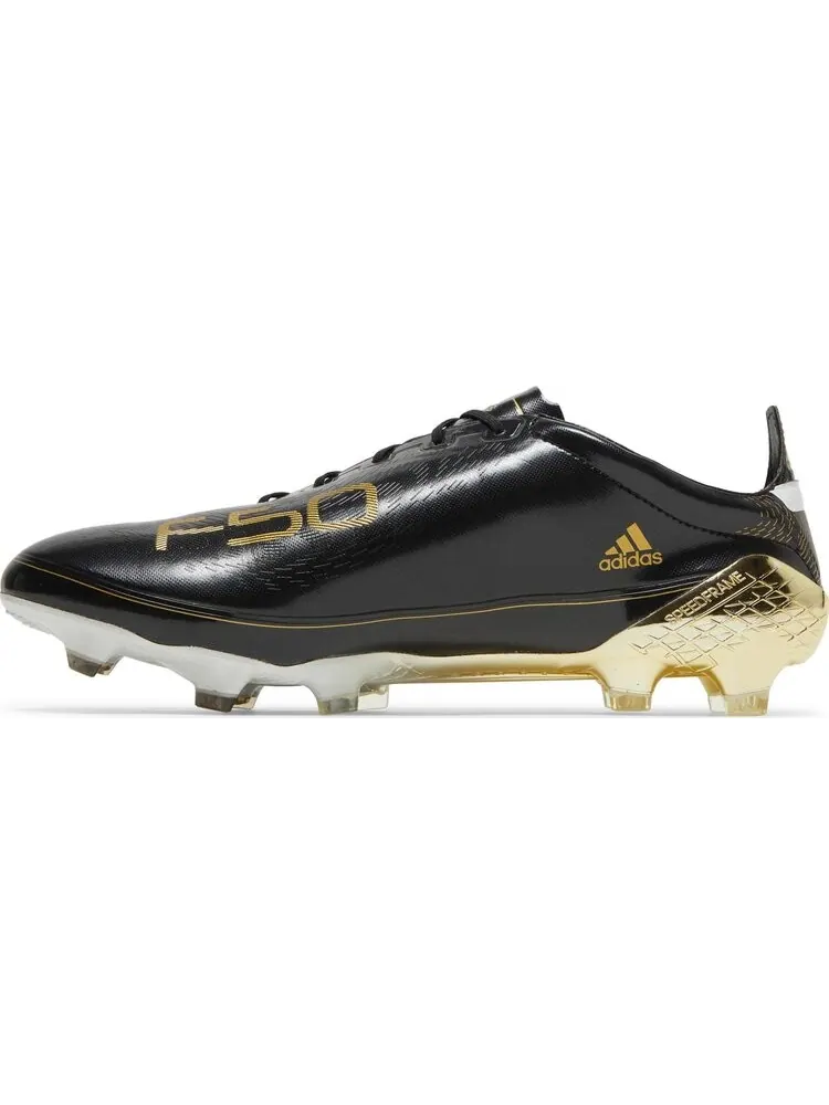 Бутсы Adidas Adizero F50 Ghosted FG 'Black Gold Metallic' — изображение 3 из 8, черный
