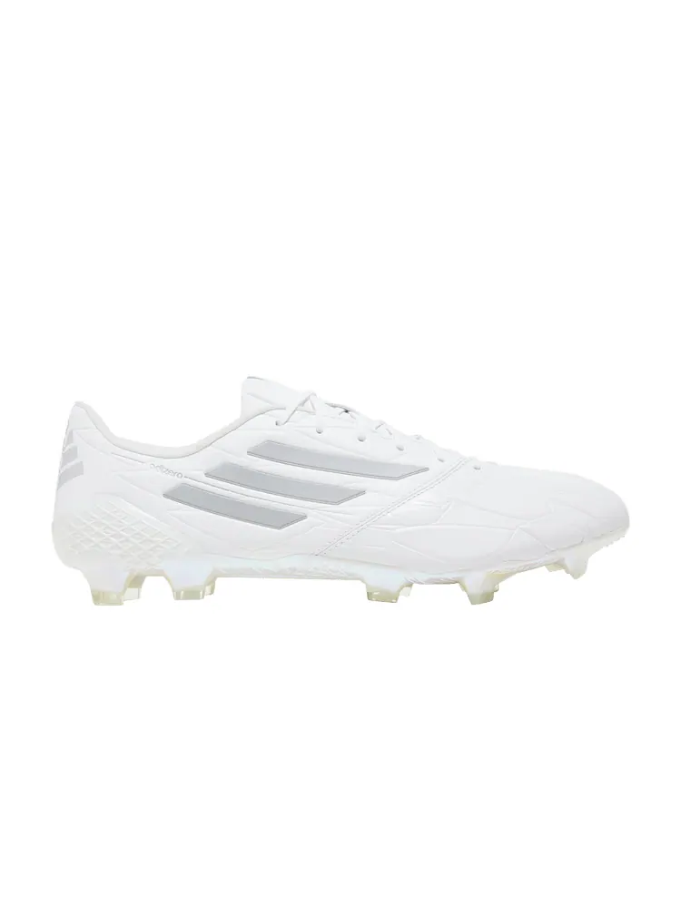 Бутсы adidas Adizero F50 4 Leather FG 'White Silver Metallic' — изображение 1 из 9