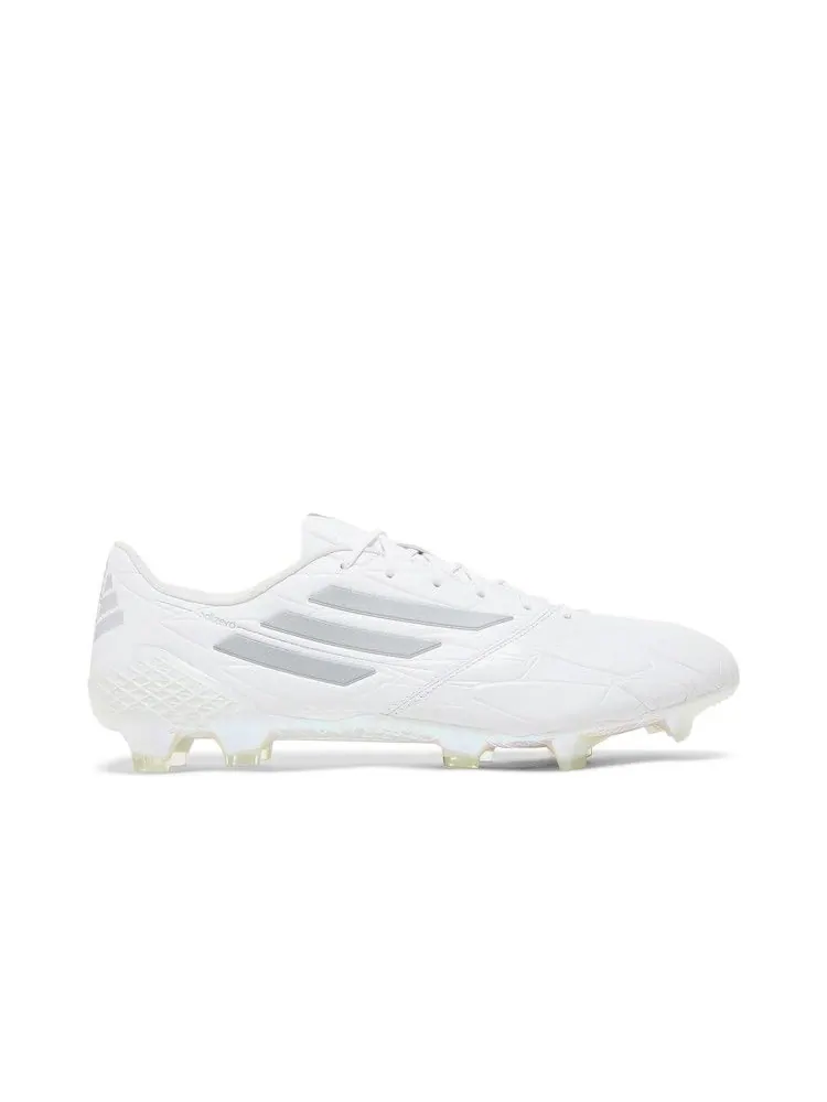 Бутсы adidas Adizero F50 4 Leather FG 'White Silver Metallic' — изображение 2 из 9