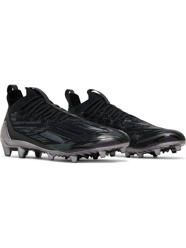 Бутсы Adidas Adizero Cleats Primeknit 'Black Night Metallic' — изображение 8 из 8, черный