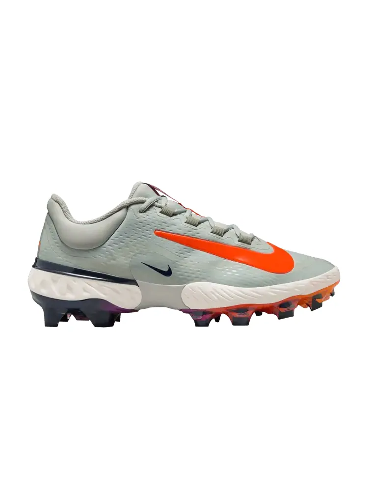 Бутсы Nike Alpha Huarache Elite 4 Low MCS 'Light Silver Laser Orange' — изображение 1 из 1