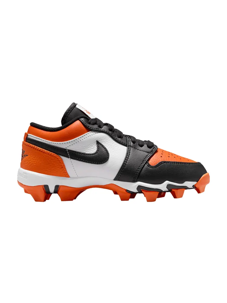 Бутсы Air Jordan Jordan 1 Low Cleat GS 'Shattered Backboard' — изображение 1 из 1, белый/черный