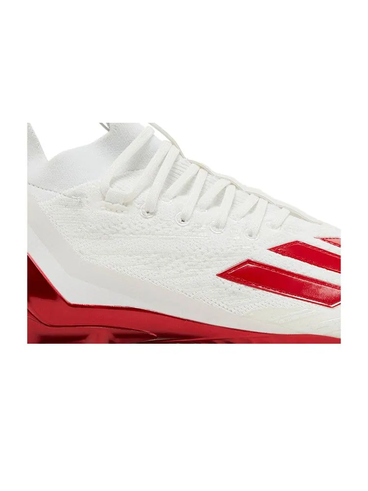 Бутсы adidas Adizero Primeknit Cleats 'White Team Power Red' — изображение 3 из 9, белый/красный/белый