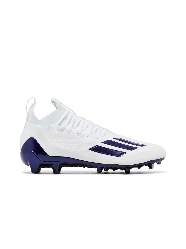 Бутсы Adizero Primeknit Cleats 'White Purple' — изображение 1 из 8, белый фиолетовый