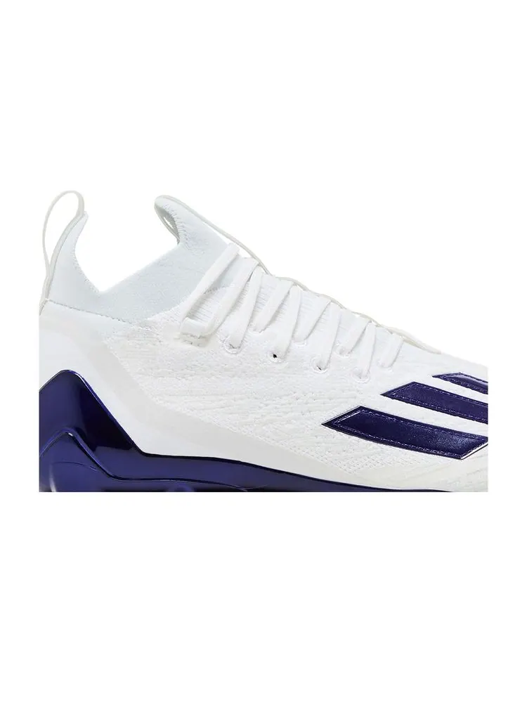 Бутсы Adizero Primeknit Cleats 'White Purple' — изображение 2 из 8, белый фиолетовый
