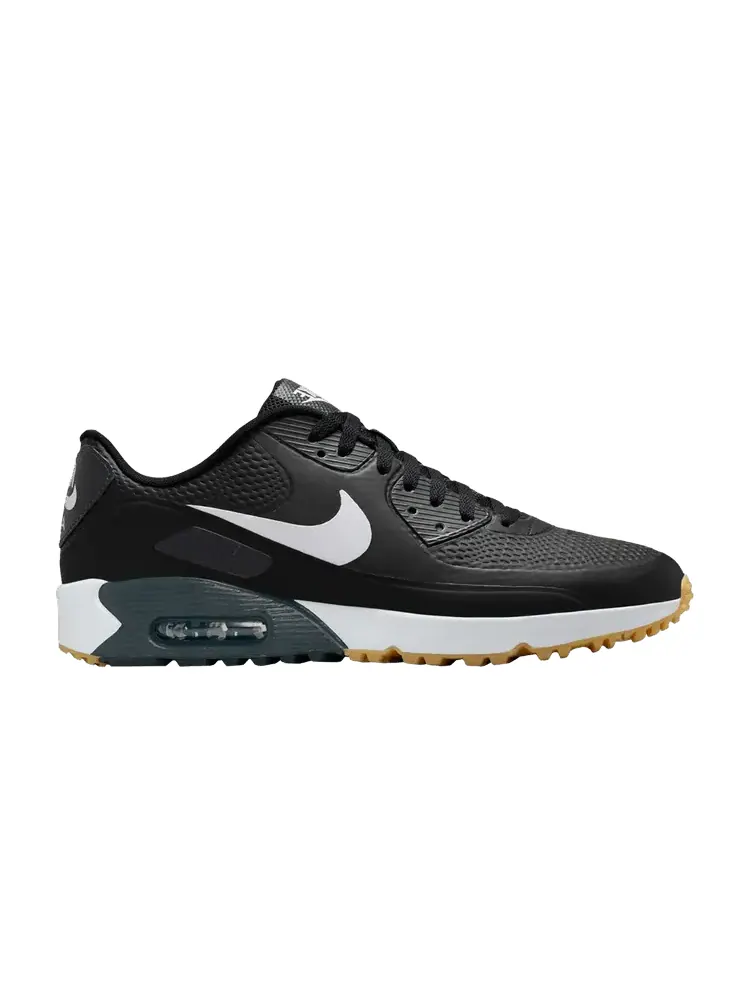 Бутсы Nike Air Max 90 Golf 'Black White Gum' — изображение 1 из 1, черный/белый