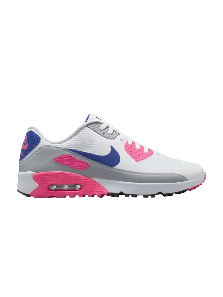 Бутсы Nike Air Max 90 Golf 'Laser Pink' — изображение 1 из 1, белый/розовый