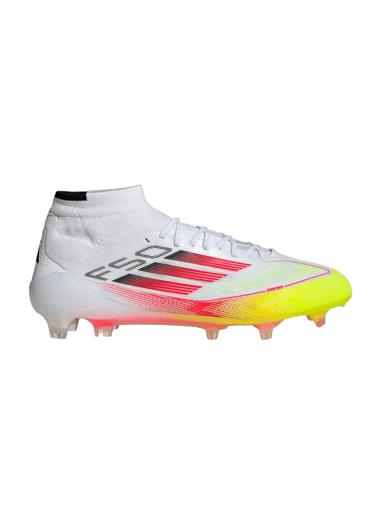 Бутсы adidas Wmns Adizero F50 Elite Mid FG 'Pure Victory Pack' — изображение 1 из 1, белый/красный/желтый