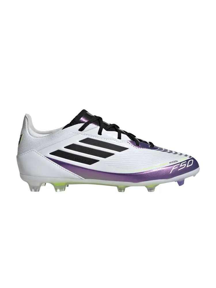 Бутсы adidas Messi Adizero F50 Pro FG K 'Triunfo Estelar Pack' — изображение 1 из 1, белый/черный/фиолетовый