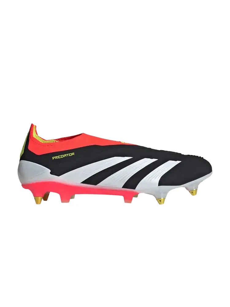 Бутсы adidas Predator Elite Laceless SG 'Solar Energy Pack' — изображение 1 из 1, черный/белый/красный