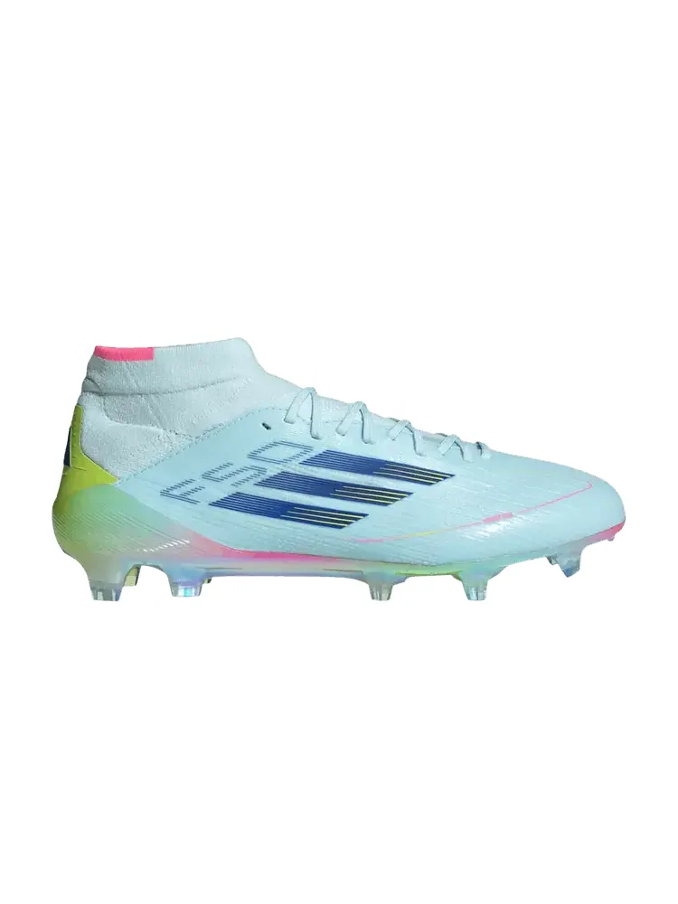 Бутсы adidas Wmns Adizero F50 Elite Mid FG 'Stellar Icon Pack' — изображение 1 из 1, синий/синий/желтый