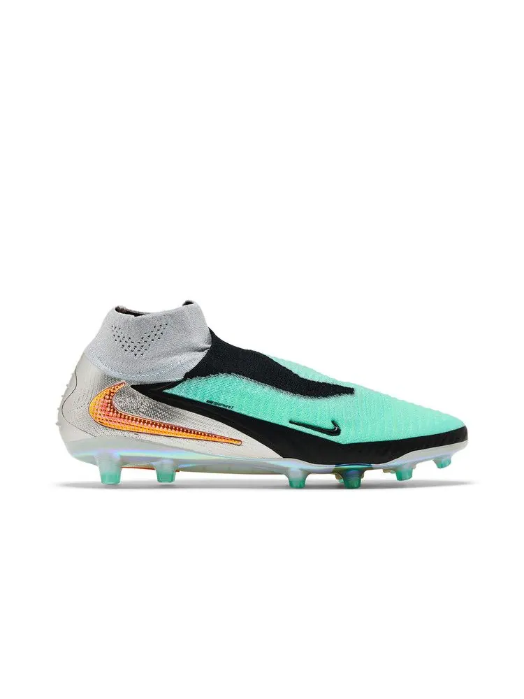 Бутсы Nike Phantom 6 High Elite AG 'Chrome Black' — изображение 2 из 9, черный