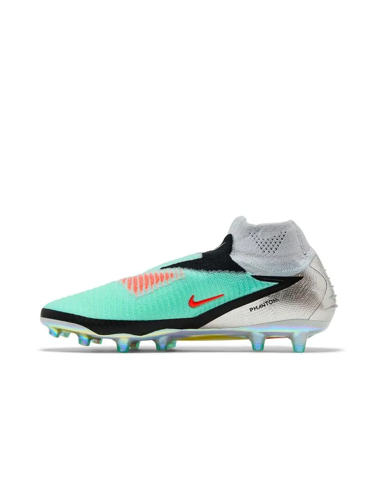 Бутсы Nike Phantom 6 High Elite AG 'Chrome Black' — изображение 4 из 9, черный