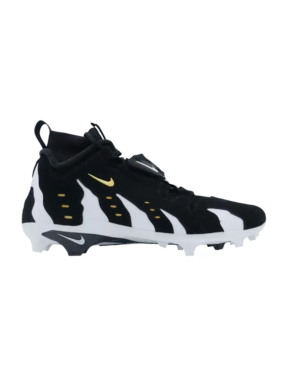 Бутсы Nike Alpha DT Max Black White Varsity Maize PE — изображение 1 из 1, черный/белый