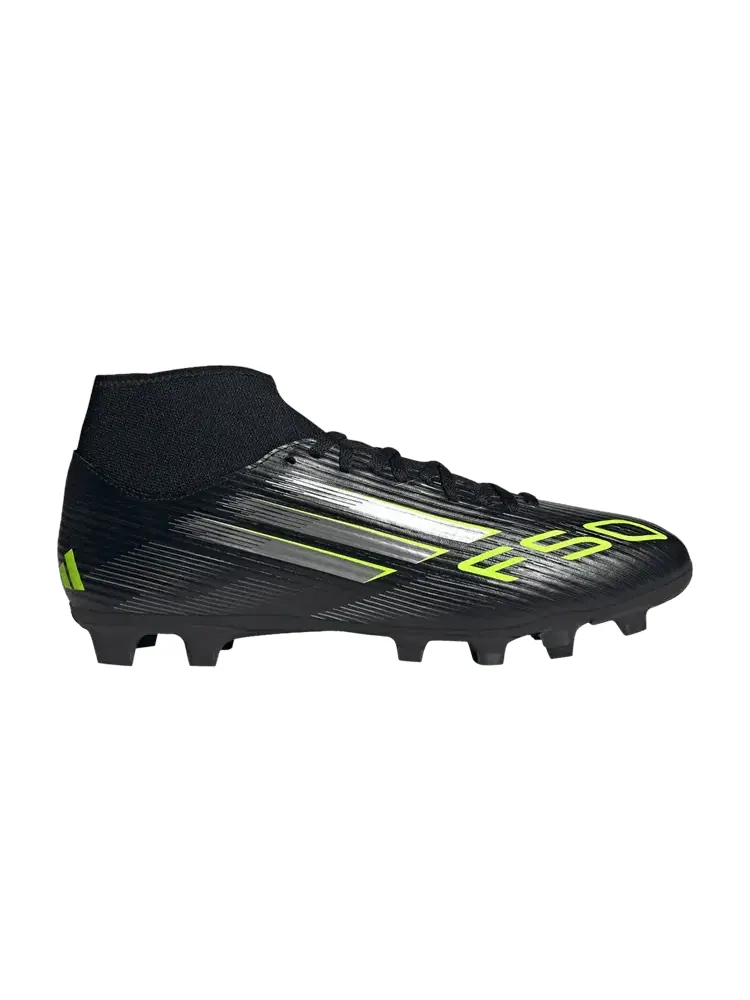 Бутсы adidas Adizero F50 Club Mid FG MG 'Electric Stealth Pack' — изображение 1 из 1, черный/металлик