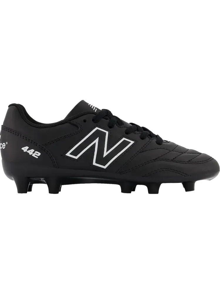 Бутсы New Balance 442v2 Academy FG Big Kid Wide 'Black White' — изображение 1 из 1, черный